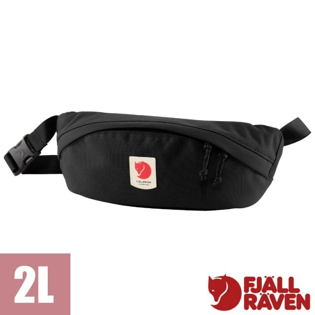 【Fjallraven 小狐狸】Ulvö Hip Pack Medium 2L 輕便隨身腰包/23165-550 黑✿30E010